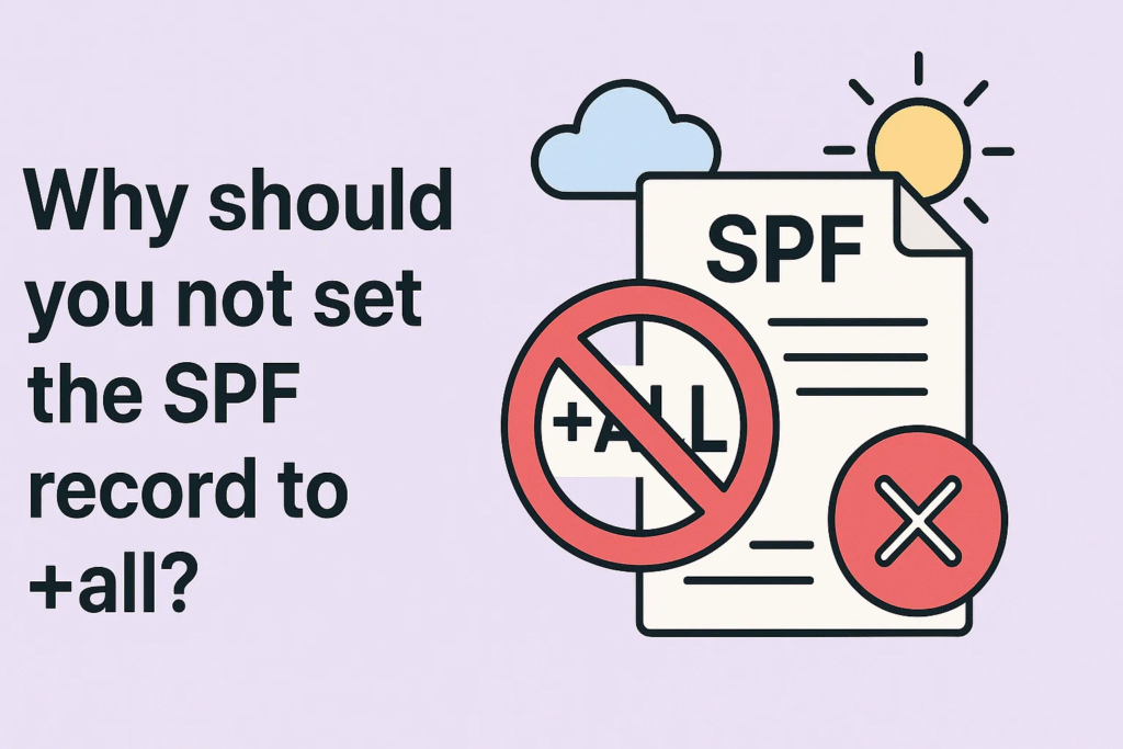 Why should you not set the SPF record to +all?